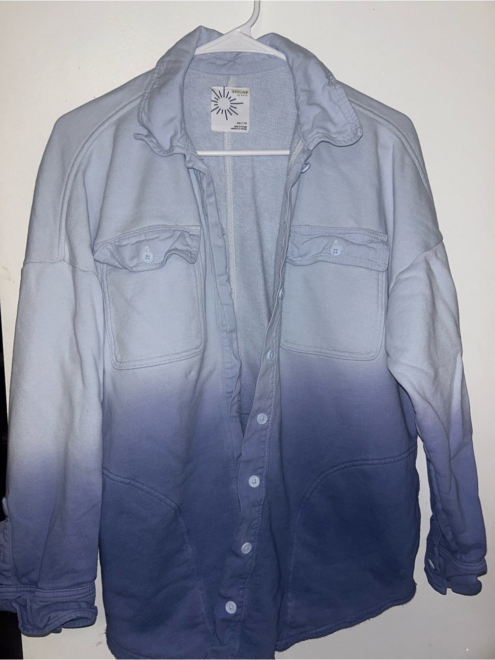 Aerie Offline Blue Ombré Button Down